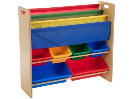 Estante de Libros MDF con 6 Cajas y Organizador de Almacenamiento - Artículo #5908 Mejor Solución para Juguetes y Libros de Niños