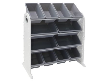 Organisateur de rangement en plastique en forme de vague avec 12 bacs - Article # Meilleure solution pour l'organisateur de rangement en plastique écologique pour enfants en forme de vague