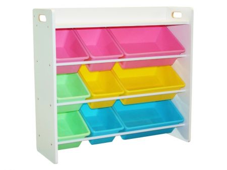 Organizador de almacenamiento MDF de 9 bins con tablero superior - Artículo #9322 Mejor solución para almacenamiento