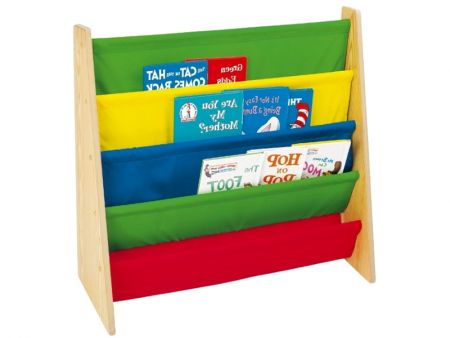 Rack de Livros em MDF do Tamanho Infantil, Cor Arco-Íris - Item #5938 Melhor Solução para Armazenamento de Livros para Crianças