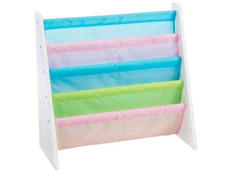 Kid-Sized MDF Book Rack, Macaron Color - Item #5948P Best Solution For Kids Book Storage