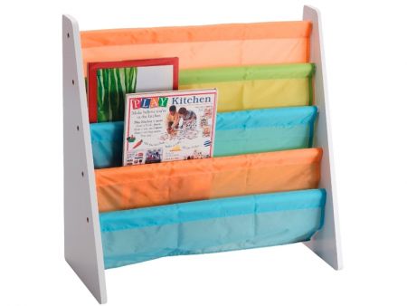 Kid-Sized MDF Book Rack, Pumpkin Color - Item #5968P Best Solution for Kids Book Storage