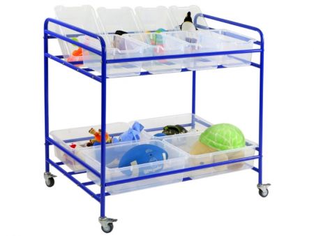 8 Small & 4 Large Bins Mobile Craft Trolley - Item #7781 Best Solution For Craft Storage