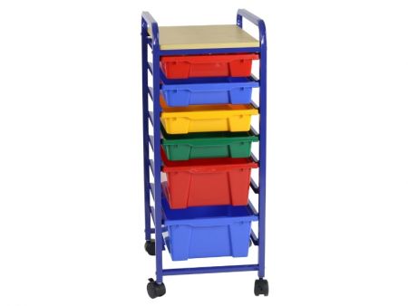 6-Tray Mobile Storage Organizer Cart