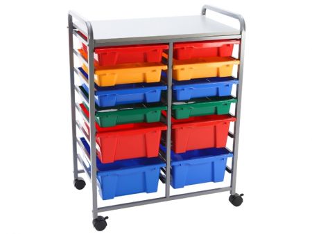 12 Trays Mobile Storage Organizer - Item #8328 Best Solution For Mobile Storage