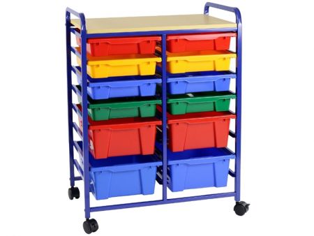 12-Tray Mobile Storage Organizer