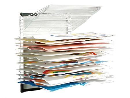 20 Layers Wall Drying Rack for Classroom - Item #7720W Best Solution for Wall Drying Rack